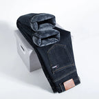 2026 Winter Fleece Thick Warm Men Jeans Slim Skinny Stretch Straight Classic Version of  Denim Plush Pants Male Brand Clothing