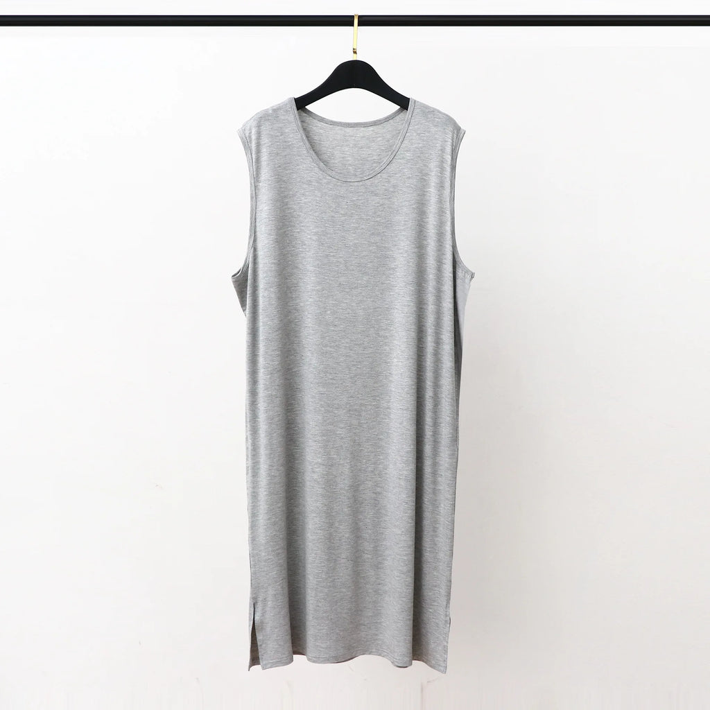 Men's Sleepwear Vest Long Dress Comfortable Home Clothes Bathrobe Sexy Nightwear Spring Summer Autumn Winter Youth Pajamas ﻿