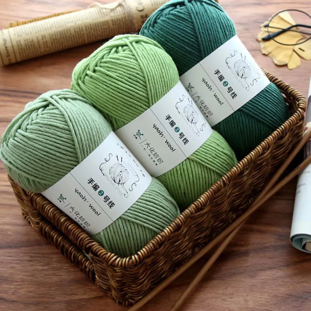 Pelote de laine soie et coton — Tricot, Crochet, Écharpe, Pull (100g)