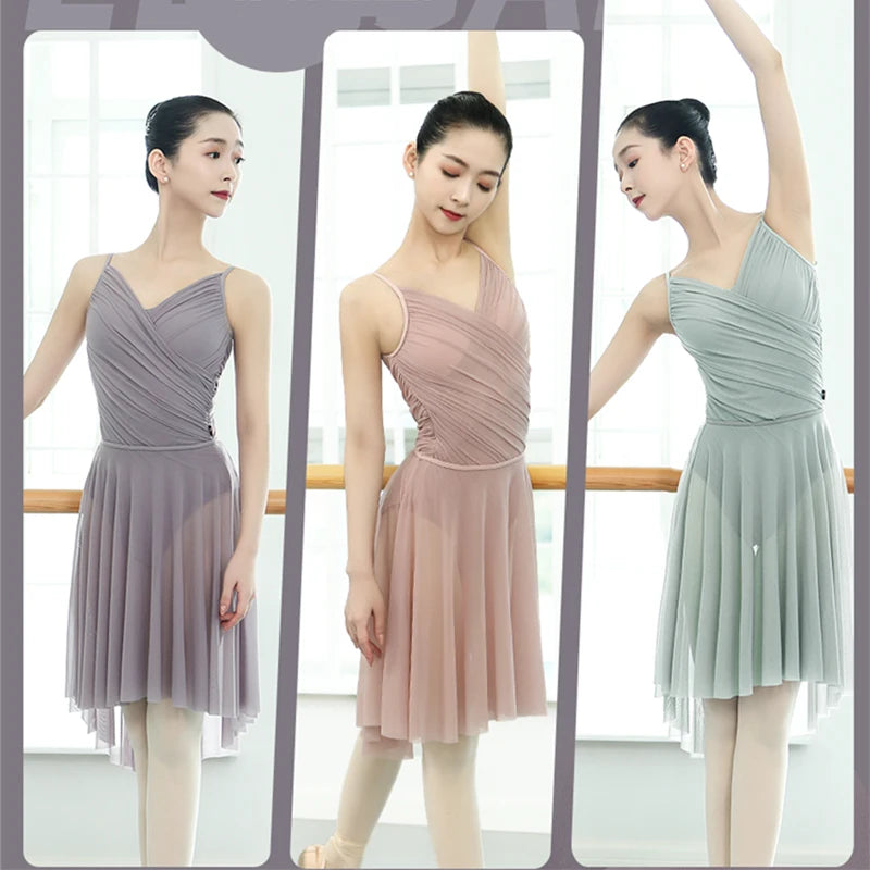 Ballet Skirt Adult Dress Classic Dance Costume Swimsuit for Dancing Camisole Mesh Leotard Leotards For Women