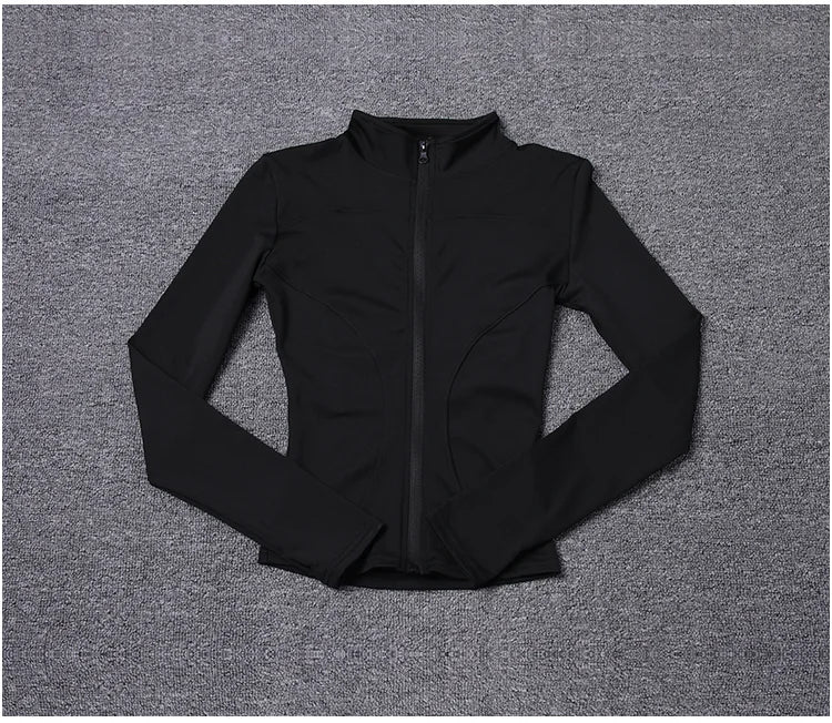 Veste zippée femme – Col montant et coupe ajustée
