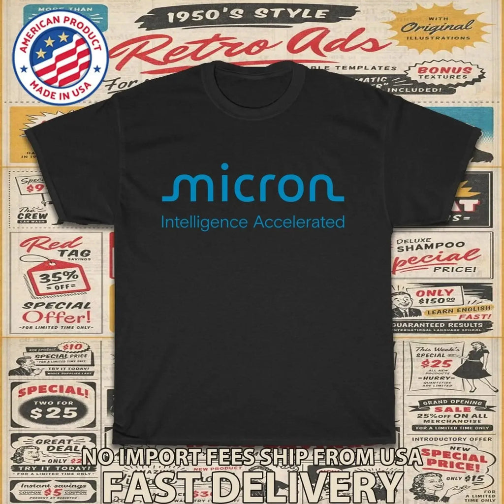 T-shirt Micron Technology unisexe – Vintage américain streetwear