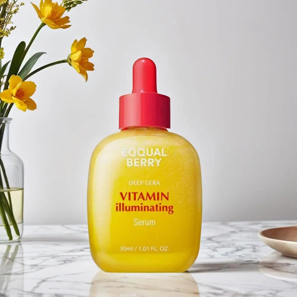 EQQUALBERRY Facial Skin Care VITAMIN Illuminating Serum BAKUCHIOL Plumping Serum Fade Fine Lines Deep Moisturizing Brighten Skin