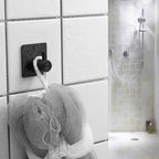 Crochets Muraux Autocollants Inox – Porte-Manteau Serviettes Salle de Bain