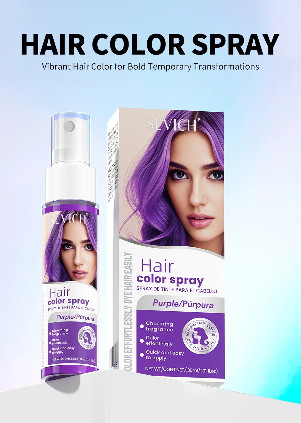 Hair Color Spray Hairs Dyed Hair Colour Styling Product Long Lasting Dye for Hair Beards Coloring Temporary Hair Colour Cream