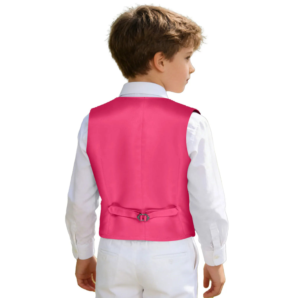 Kids Boys Glittery Sequin Waistcoat Fashion Childs Button-down Vest Tank Top for Birthday Party Prom Dance Wedding Costume Vests