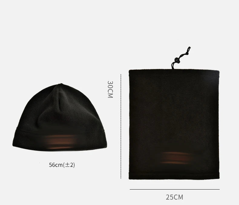 Autumn and Winter Fleece Hat Cold Swing Fleece Neck Cover Outdoor