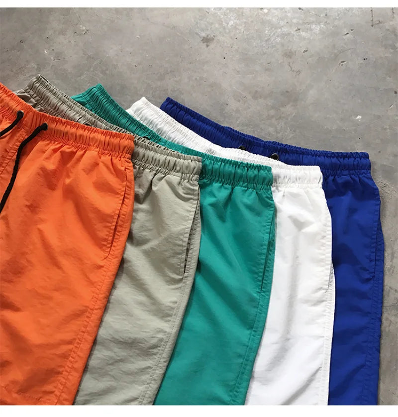 Men Summer Swim Shorts Trunks Beach Board Shorts waterproof Men's Running Sports Surffing Casual Short pants beach fitness pants