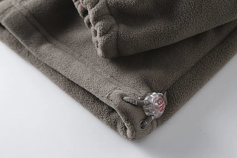 2025 New Winter Thicken Fleece Men Jacket Pockets Casual Polar Jackets Outdoor Cold-Proof Warm Overcoat Plus Size Outwear