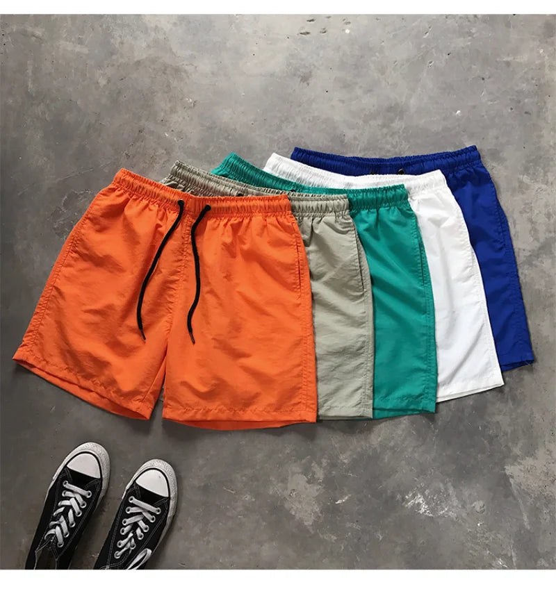 Men Summer Swim Shorts Trunks Beach Board Shorts waterproof Men's Running Sports Surffing Casual Short pants beach fitness pants