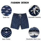ESCATCH Fast Dry Men's Board Shorts Vertical Stripe New Arrival 2026