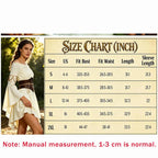 Women's Dress Vintage European-Style Off-The-Shoulder Bell-Sleeve