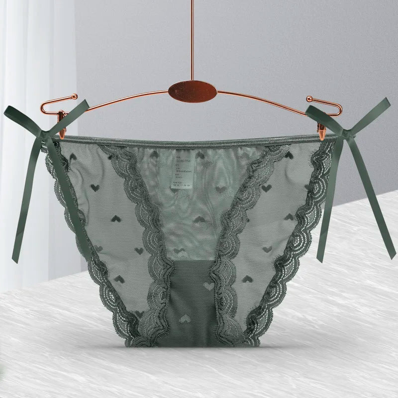 Women's Underwear, Pure Cotton, Antibacterial, Sexy, Breathable, Summer Lace, Japanese Style, Ice Silk Briefs for Girls