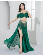 Belly Dance Costume Dance Wear Adult Belly Dance Lesson Wear Dress Suit Practice Clothes Skirt Bellydance Professional Dancing