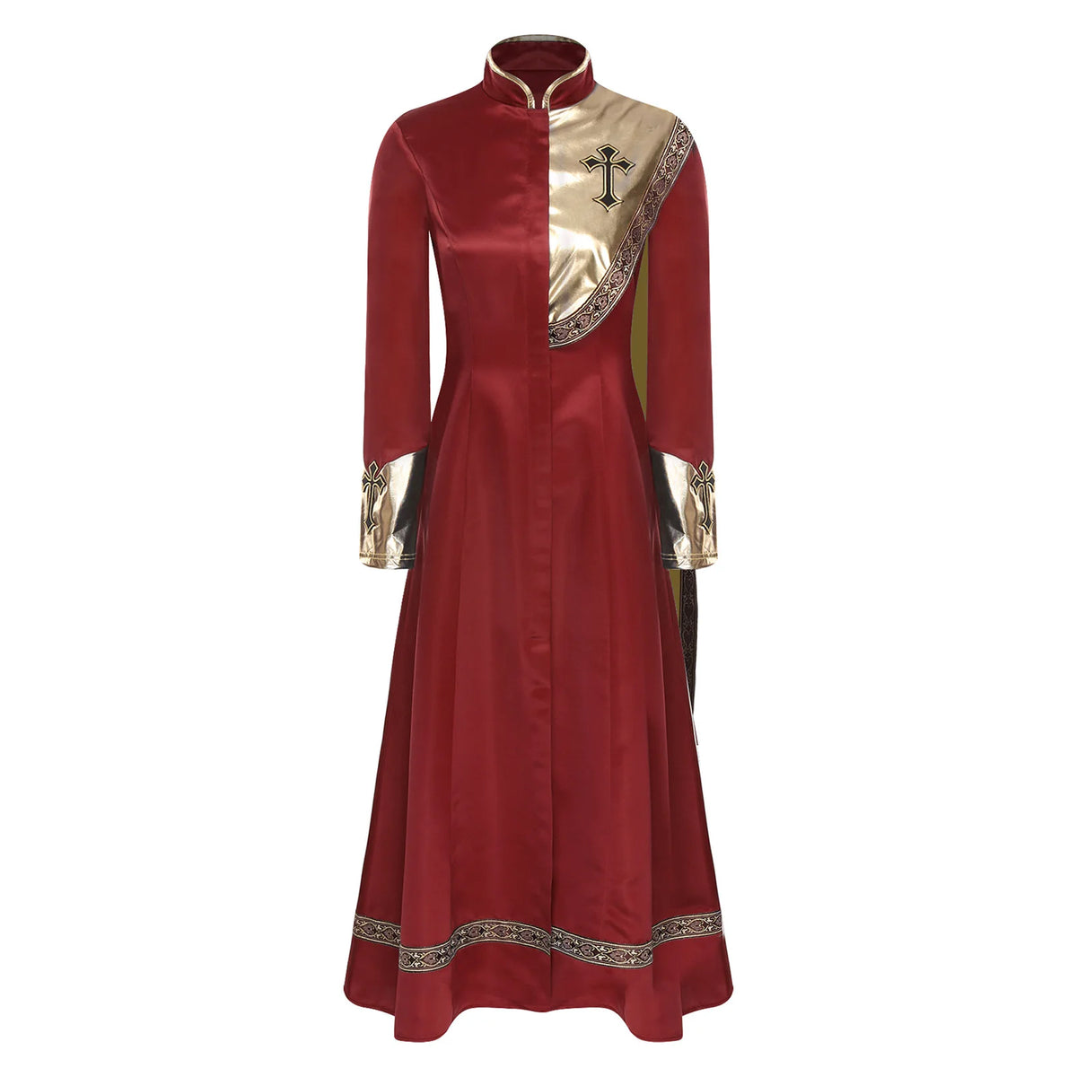 Robe longue femme asymétrique – Détails brillants