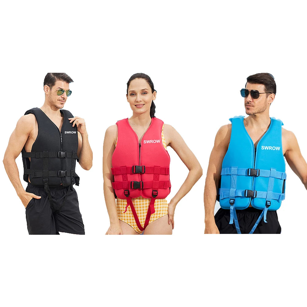 Gilet de Sauvetage Néoprène – Sport Nautique Bateau Kayak Adulte Enfant XS-2XL