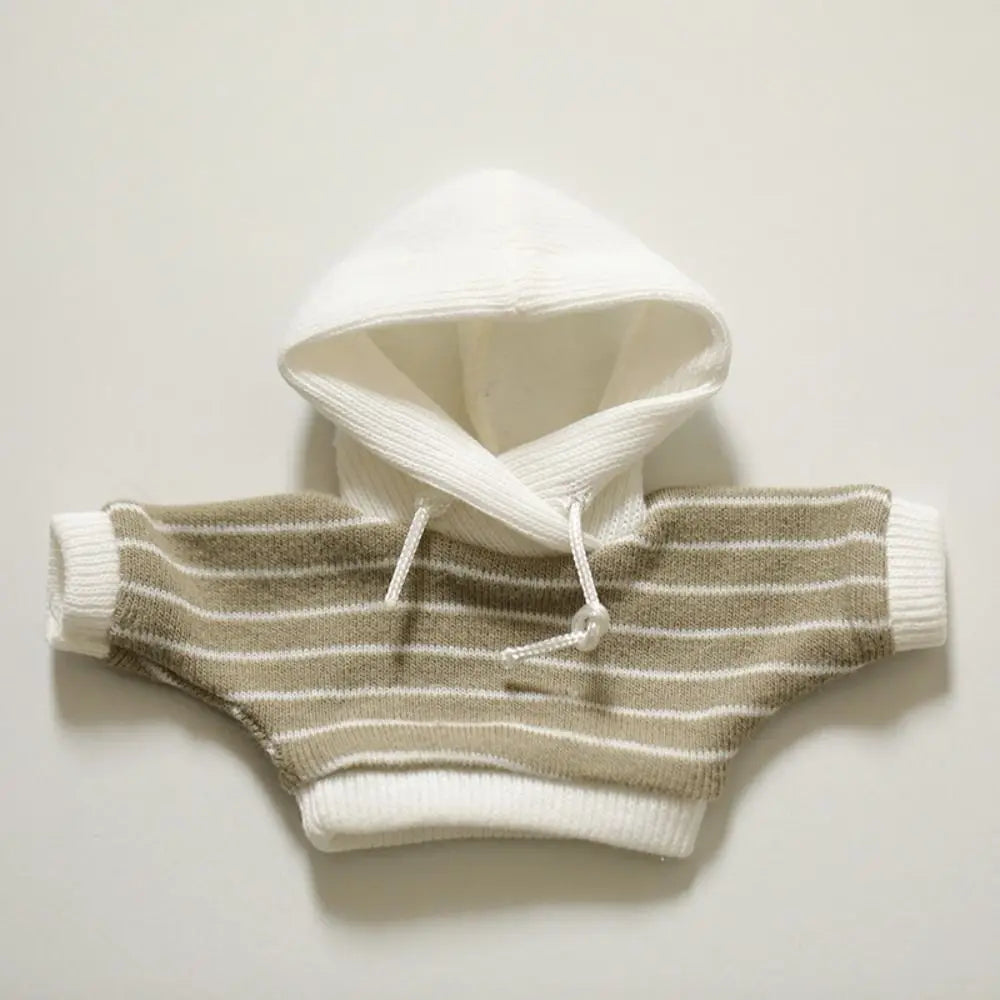 Handmade Cute Hoodies For 10cm Cotton Dolls Casual Wear Sweatshirt Outfits Fashion Clothes Dolls Accessories Kids Toys Gifts