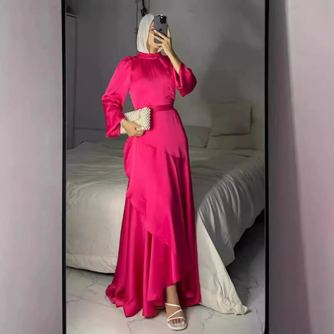 Robe longue femme type abaya – Coupe élégante