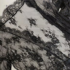 Women Sexy Lingerie Erotic Transparent V-Neck Lace Babydoll Nightwear