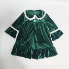 Ruffkids Velvet Baby Clothes Kids Pajamas Family Matching Pjs Loungewear Red Green Boys Girls Christmas Pyjamas Sets