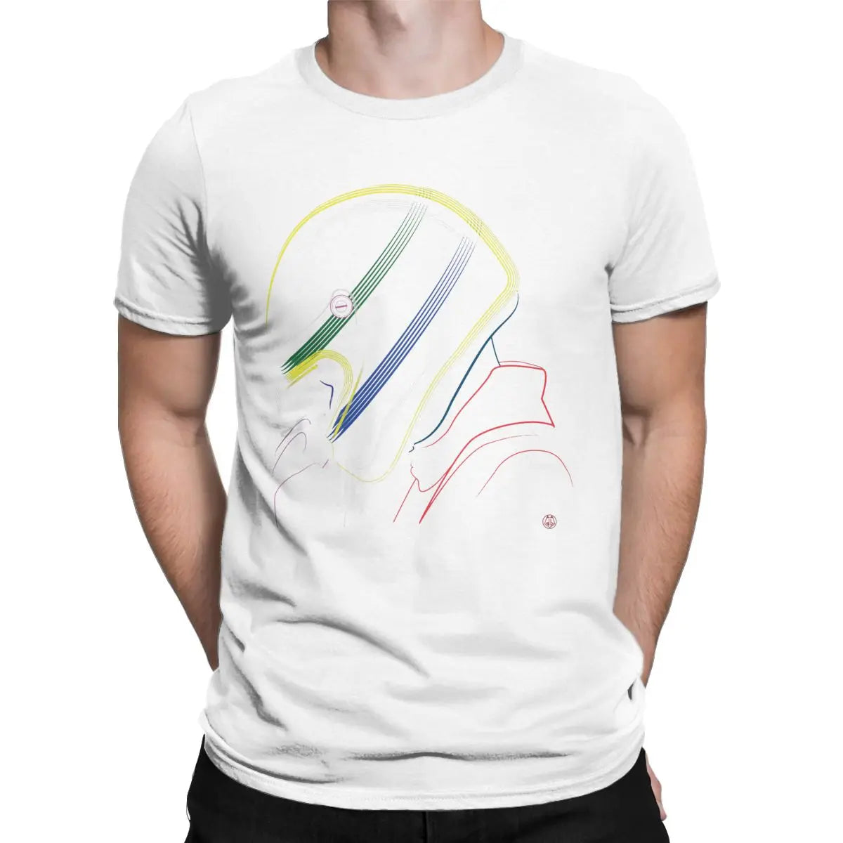 T-shirt Ayrton Senna Helmet homme – Coton streetwear motorsport