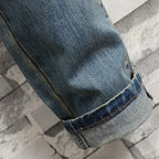 Jean homme déchiré bleu vintage – Streetwear délavé