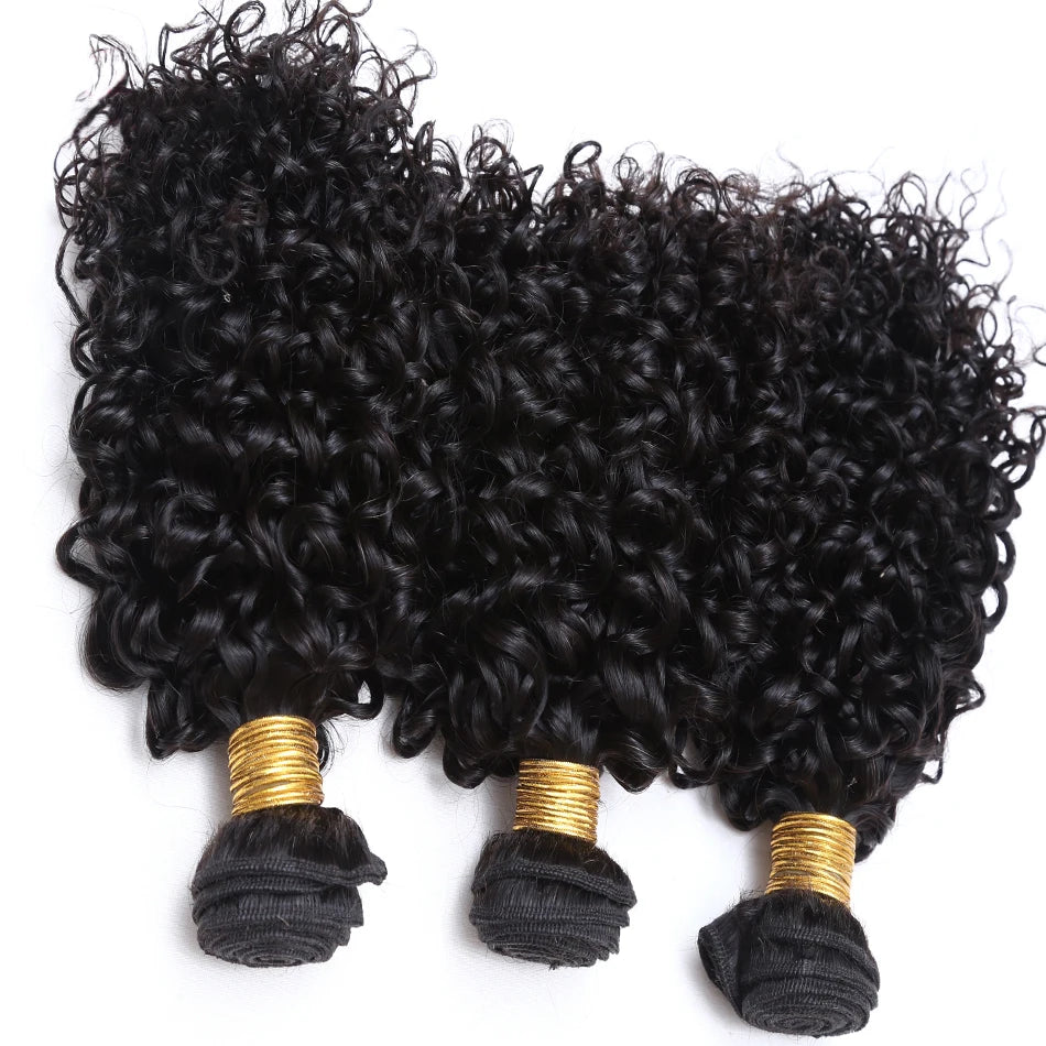 16A Indian Kinky Curly Hair Bundles 1/2/3 Bundles Deal Raw Unprocessed Human Hair Weave Tissage Cheveux Humain Hair Extensions