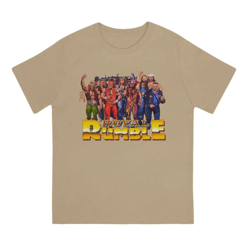 Hot selling in Summer Unisex T-shirts Wrestling Fabric Royal Rumble 1991 Round neck short sleeved T-shirt Street Clothing S-6XL
