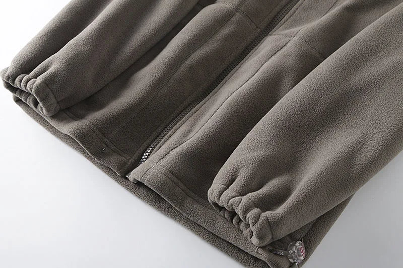 2025 New Winter Thicken Fleece Men Jacket Pockets Casual Polar Jackets Outdoor Cold-Proof Warm Overcoat Plus Size Outwear