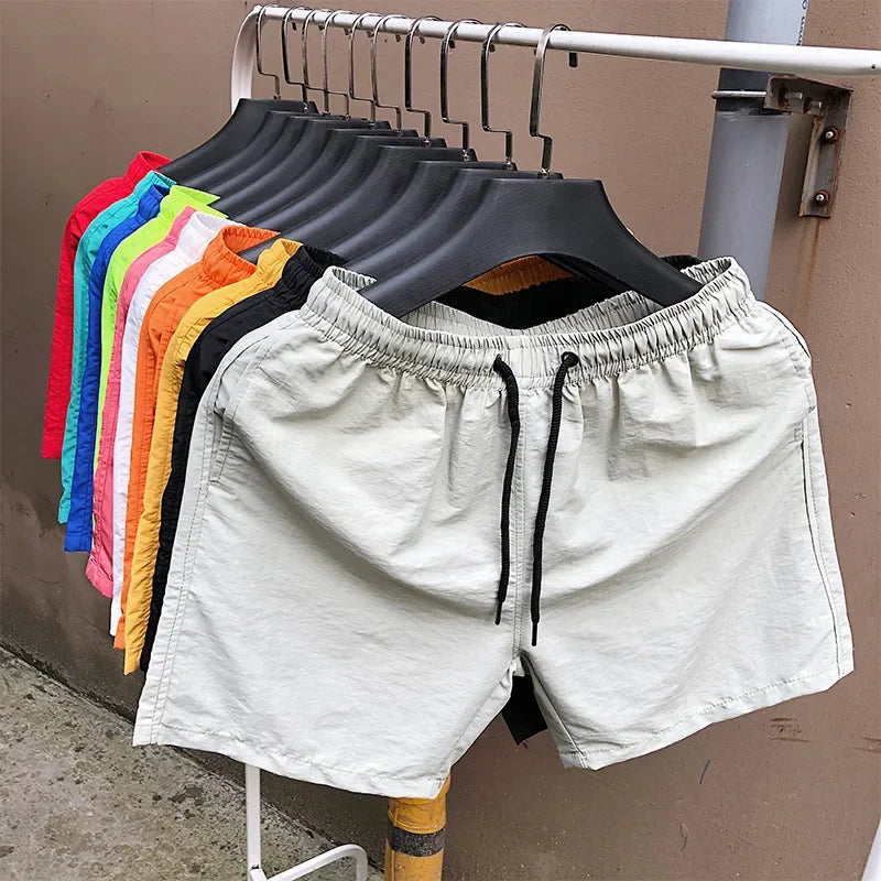 Men Summer Swim Shorts Trunks Beach Board Shorts waterproof Men's Running Sports Surffing Casual Short pants beach fitness pants
