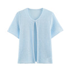 Women's Clothing 2025 New Style European And American Fashion Simple Pearl Decoration Knitted Top Knitted Vest