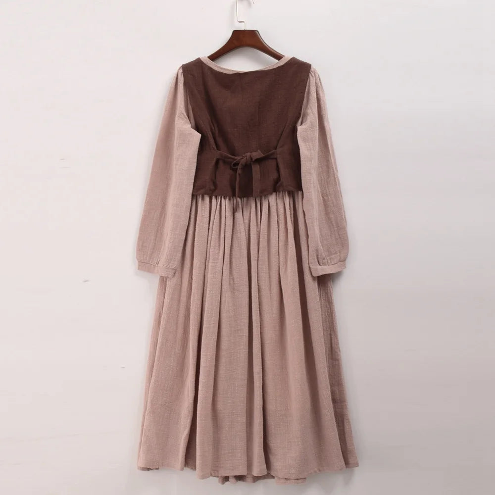 Robe Victorienne Vintage Manches Longues