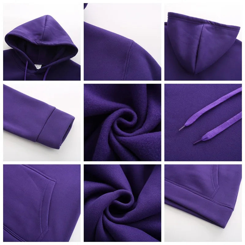 Hoodie homme à capuche – Coloris unis et coupe régulière