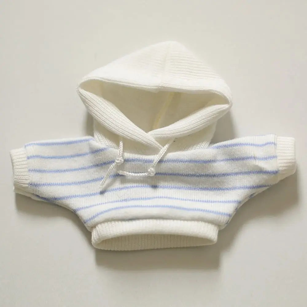 Handmade Cute Hoodies For 10cm Cotton Dolls Casual Wear Sweatshirt Outfits Fashion Clothes Dolls Accessories Kids Toys Gifts