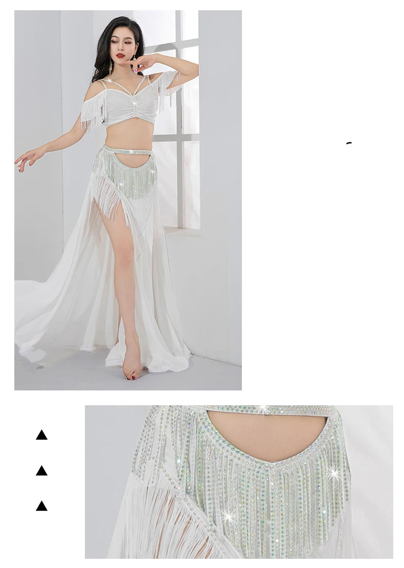Belly Dance Costume Dance Wear Adult Belly Dance Lesson Wear Dress Suit Practice Clothes Skirt Bellydance Professional Dancing