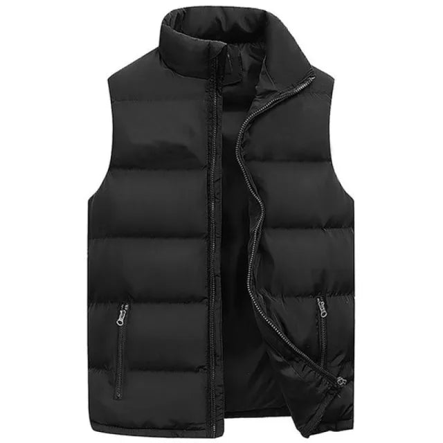 Veste sans manches homme – Fermeture zippée et coupe ample