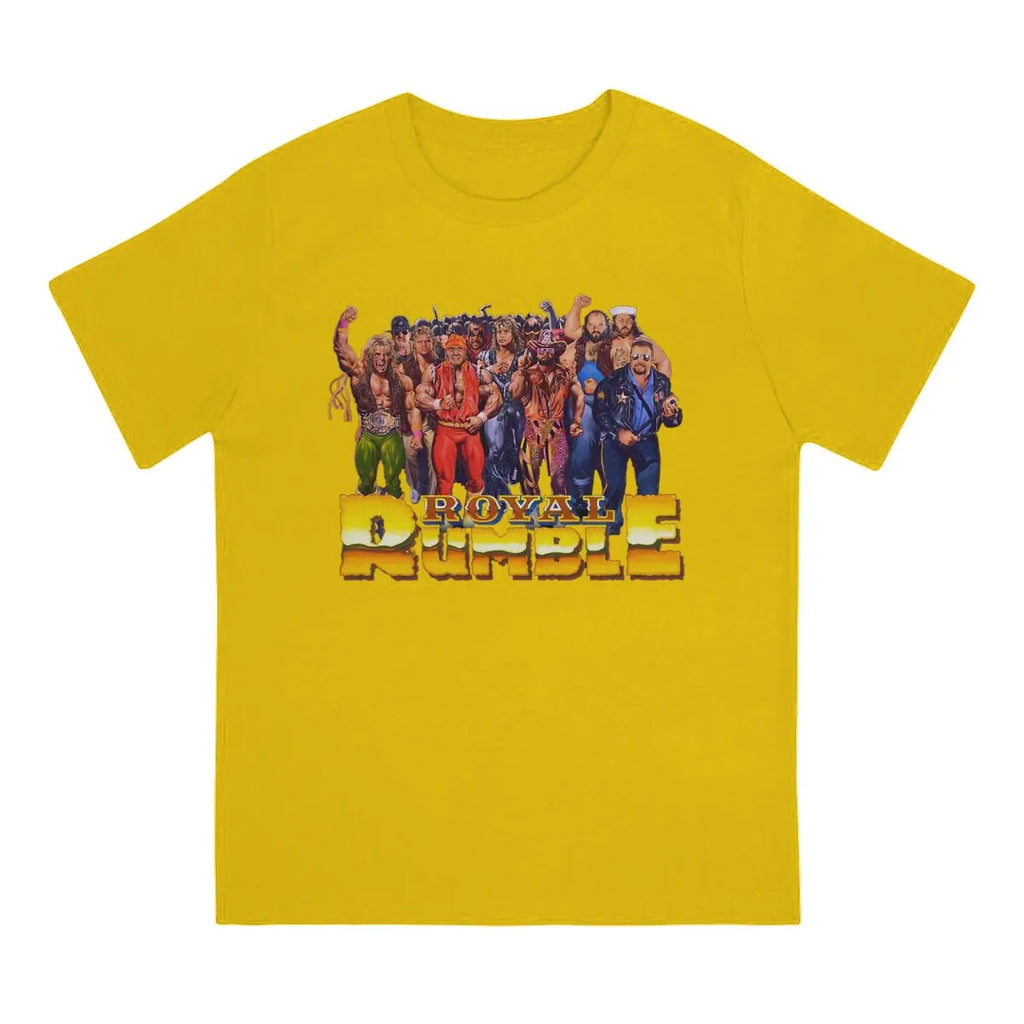 Hot selling in Summer Unisex T-shirts Wrestling Fabric Royal Rumble 1991 Round neck short sleeved T-shirt Street Clothing S-6XL