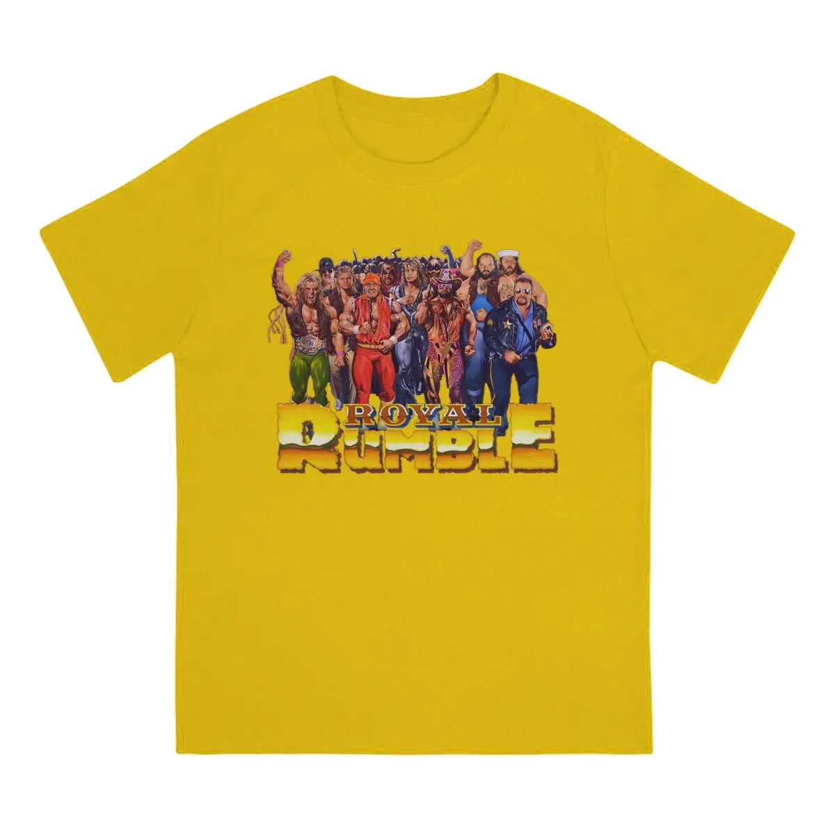 Hot selling in Summer Unisex T-shirts Wrestling Fabric Royal Rumble 1991 Round neck short sleeved T-shirt Street Clothing S-6XL