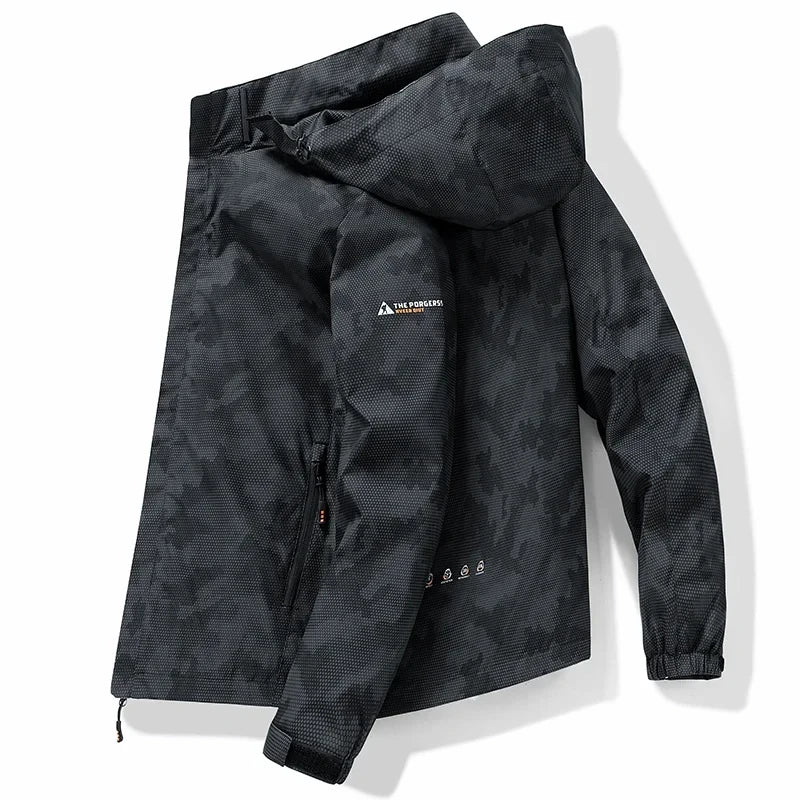 Coupe-Vent Homme À Capuche Imperméable – Camping Style Coréen Printemps Automne