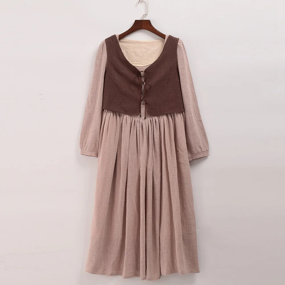 Robe Victorienne Vintage Manches Longues