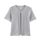 Women's Clothing 2025 New Style European And American Fashion Simple Pearl Decoration Knitted Top Knitted Vest