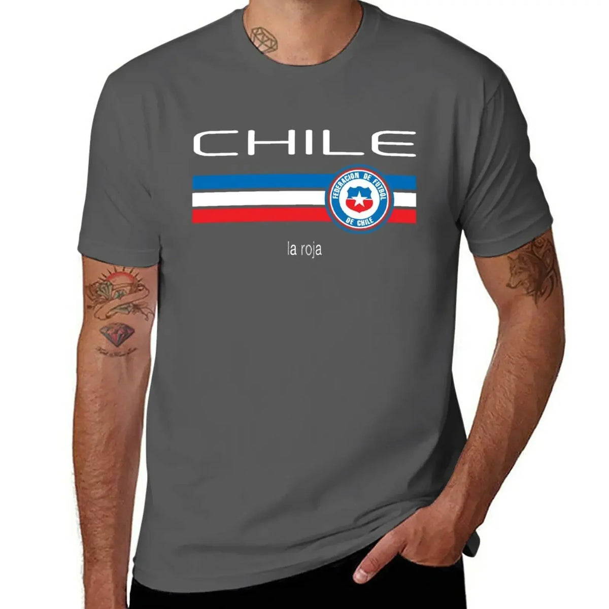 T-shirt Chili football homme – Imprimé vintage en coton
