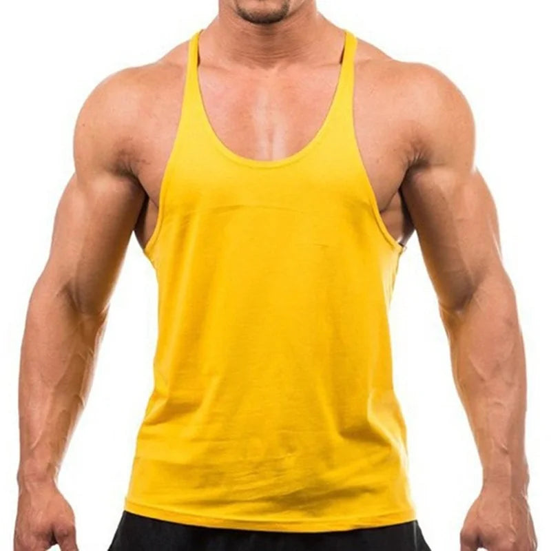 T-Shirt Sans Manches Homme – Gym Musculation Sport Été Polyester M-XXXL