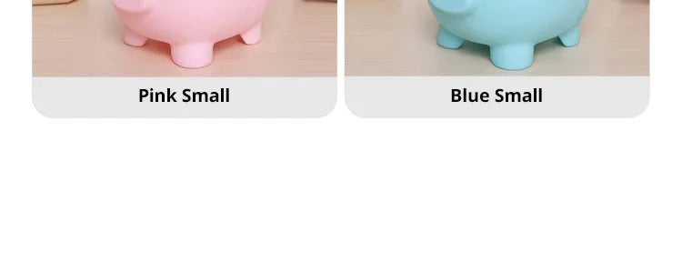 Adorable Piggy Bank Savings Jar Silicone Unbreakable Children's Money Box Boys & Girls Money-Saving Home Decor
