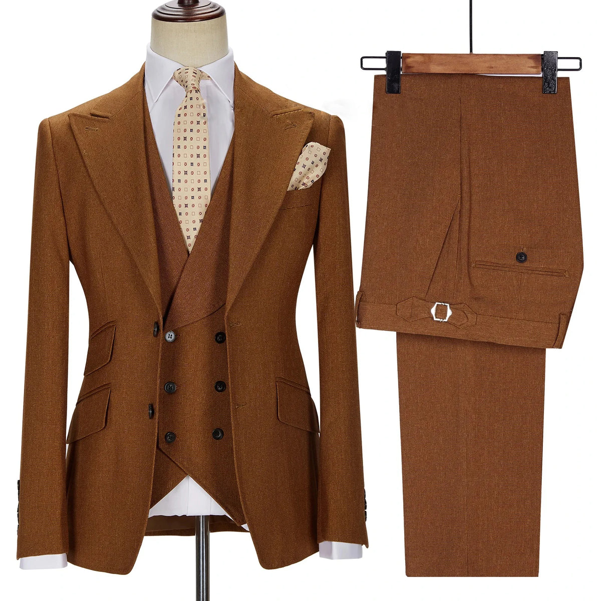 Costume homme – Ensemble veste, gilet et pantalon