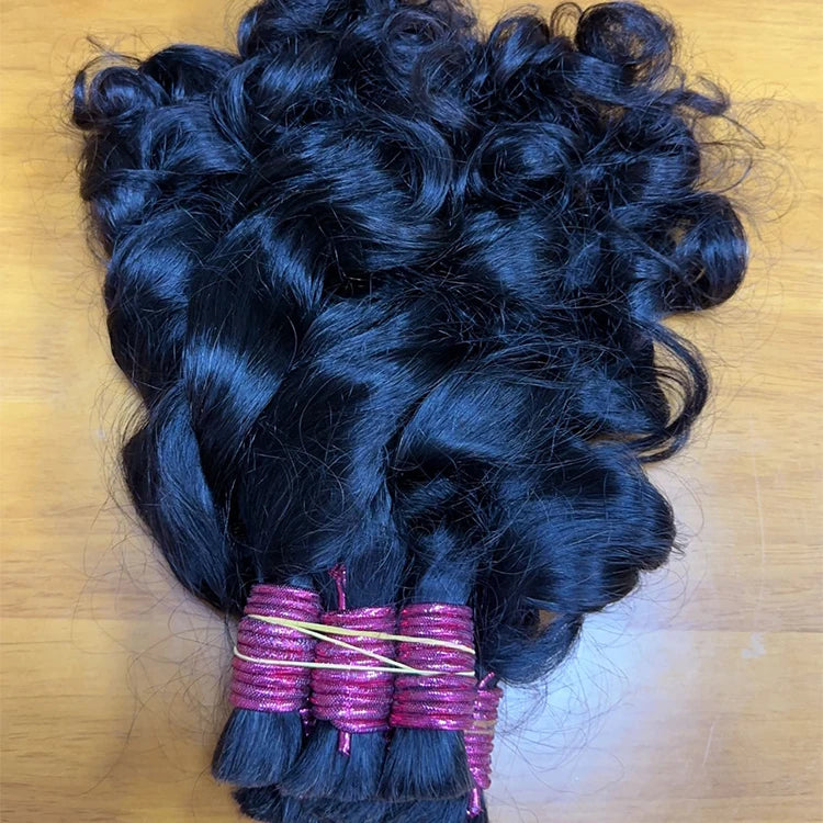 Mega Hair Cabelo Humano Raw Vietnamese Human Hair Bundles For Braiding 100% Unprocessed No Weft Human Hair Bulk Extensions