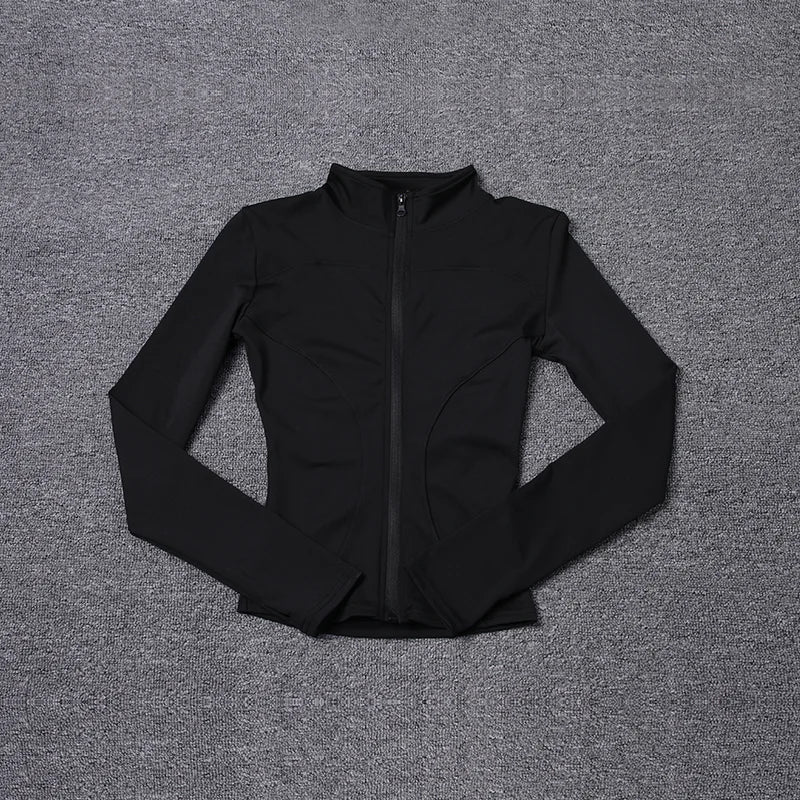 Veste zippée femme – Col montant et coupe ajustée