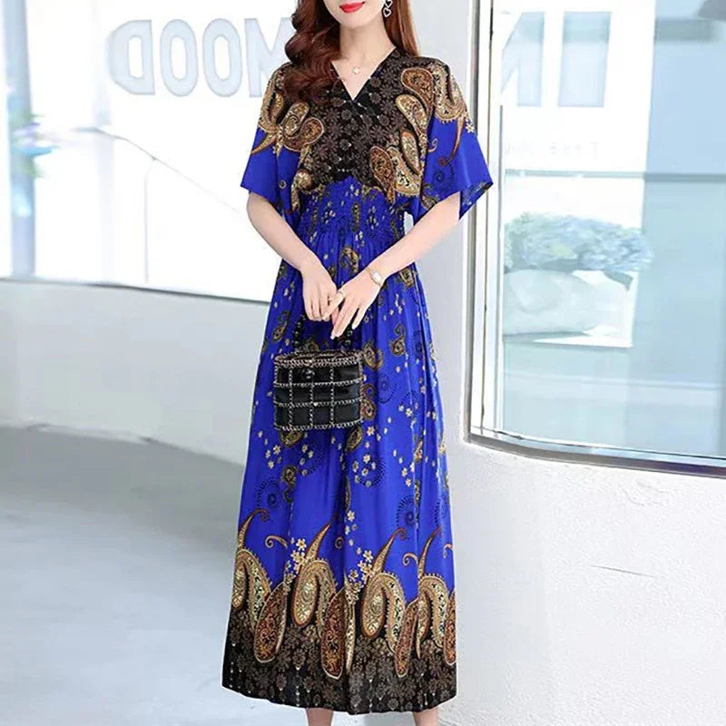 Robe Longue Bohème Imprimée