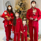 Ruffkids Velvet Baby Clothes Kids Pajamas Family Matching Pjs Loungewear Red Green Boys Girls Christmas Pyjamas Sets