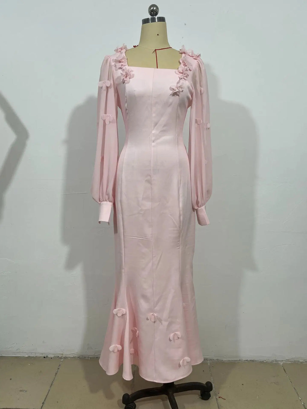 Women Full Dress Abaya Party Dresses Muslim Vestidos Kaftan Flower Lace Up Dubai Abayas Ramadan Jalabiya 2025 Arab Long Robe